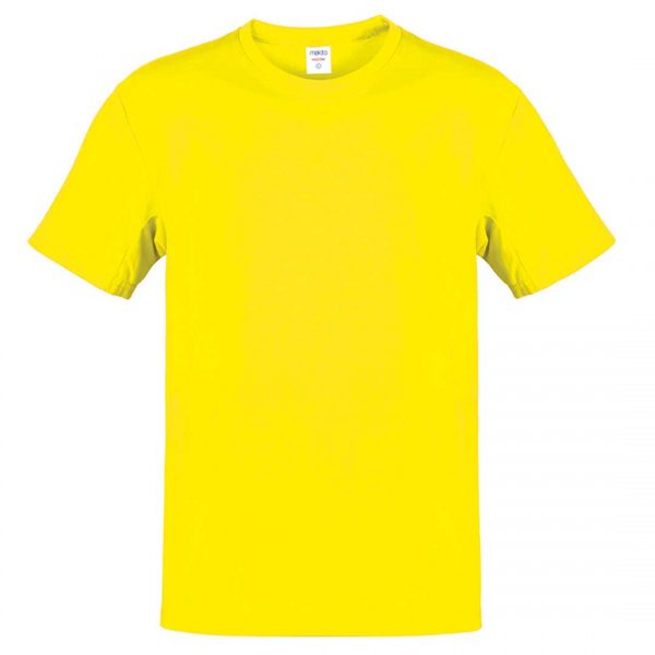 Camiseta 100% algodón color amarillo