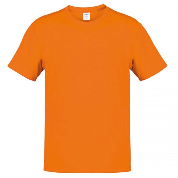 Camiseta 100% algodón color naranja