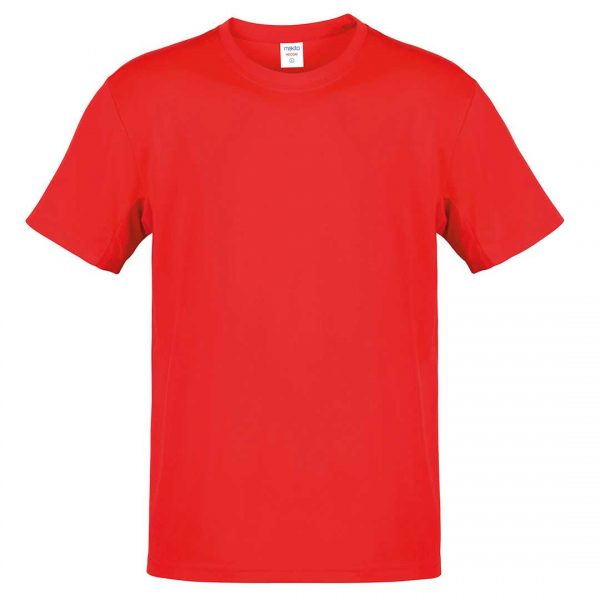 Camiseta 100% algodón color rojo