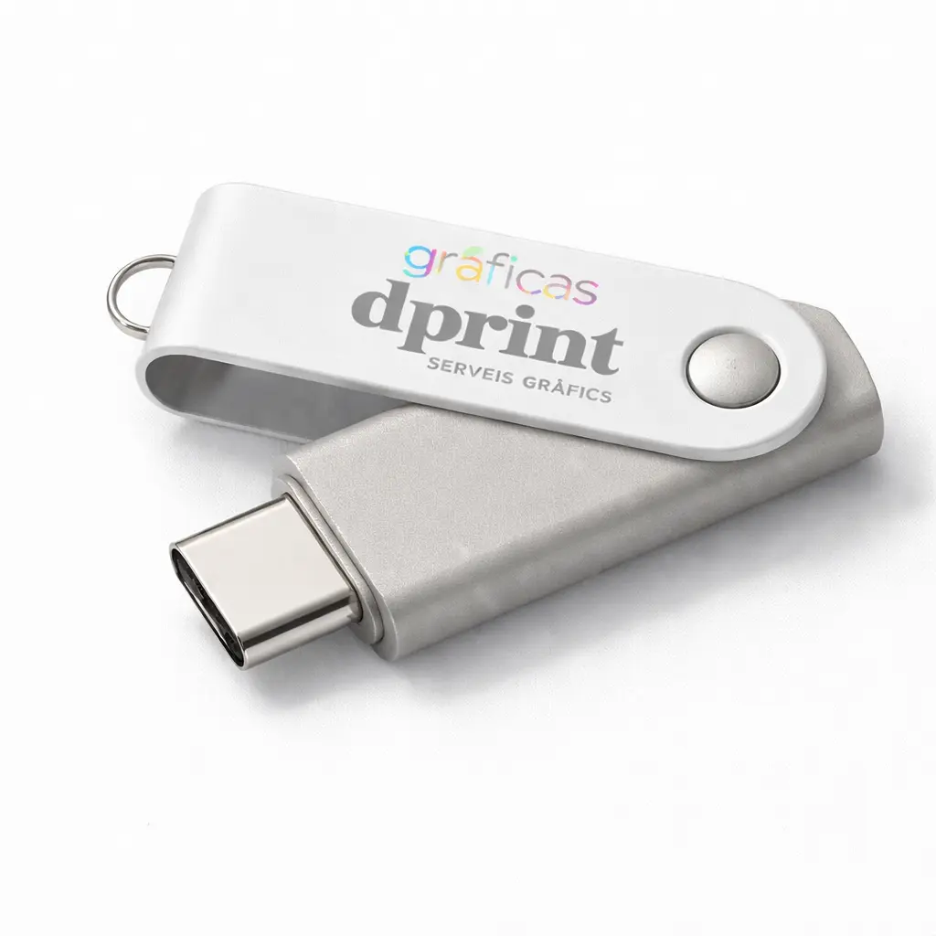 Pendrive corporativo con personalización para eventos y empresa.