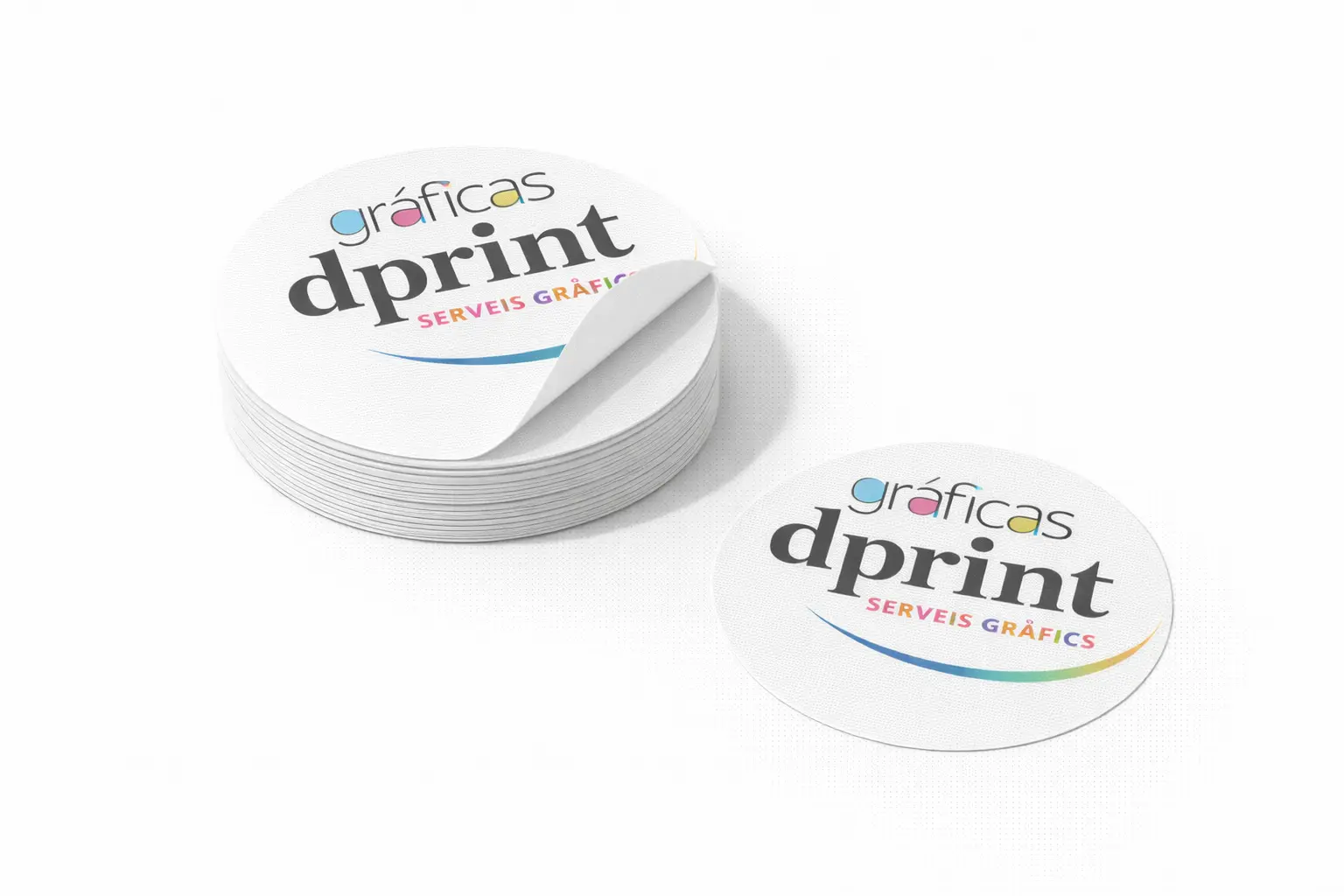 Stickers personalizados para comunicación visual