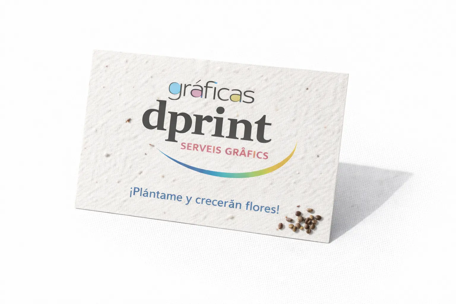 Tarjetas con semillas personalizadas como detalle sostenible para invitados de boda