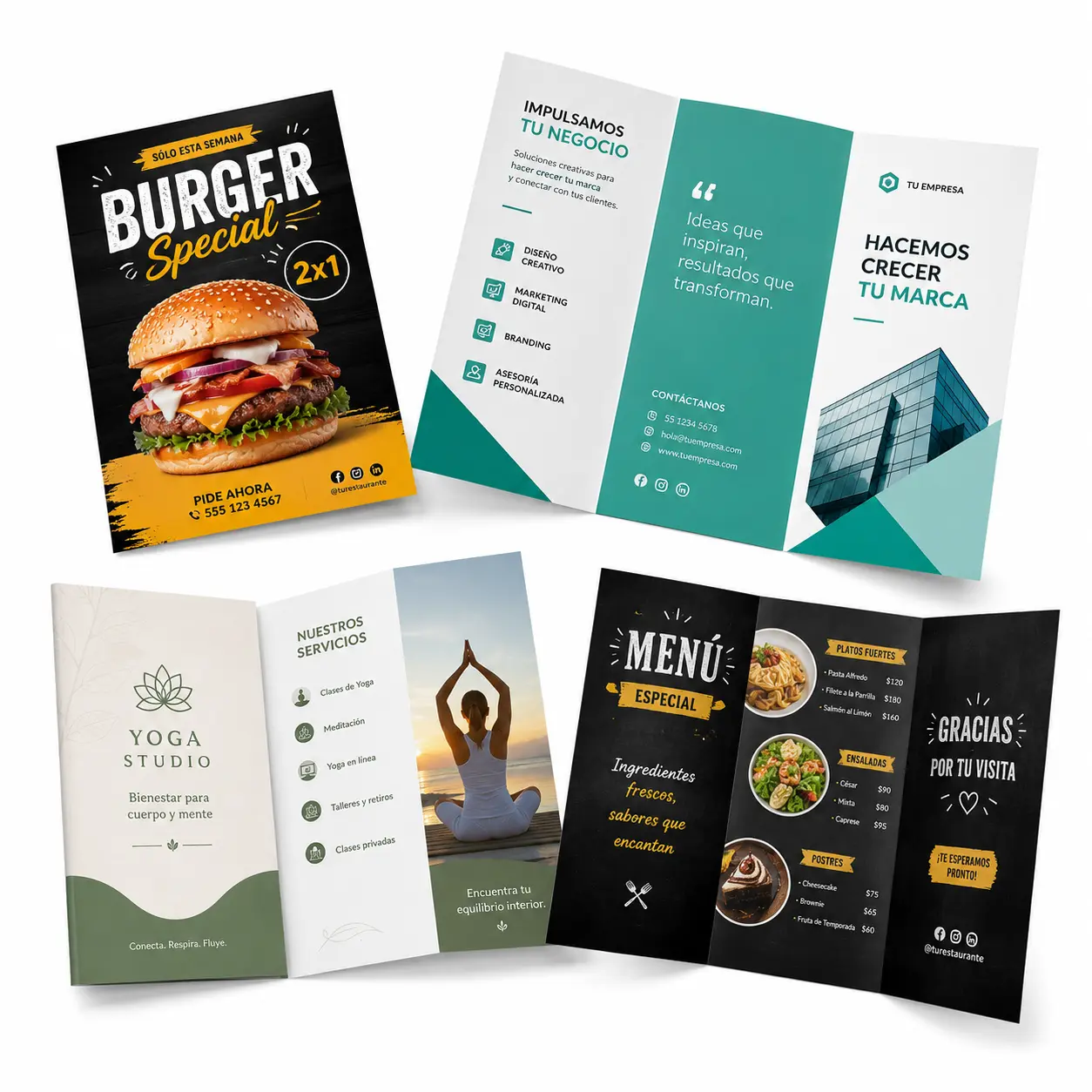 Flyers y folletos publicitarios en Barcelona