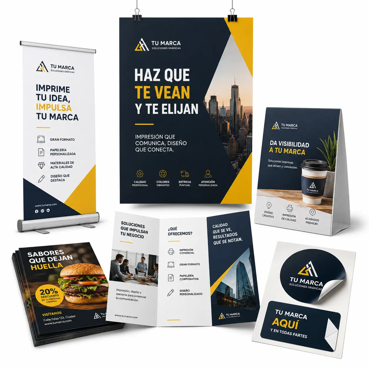 Impresión para comercios, eventos y campañas publicitarias