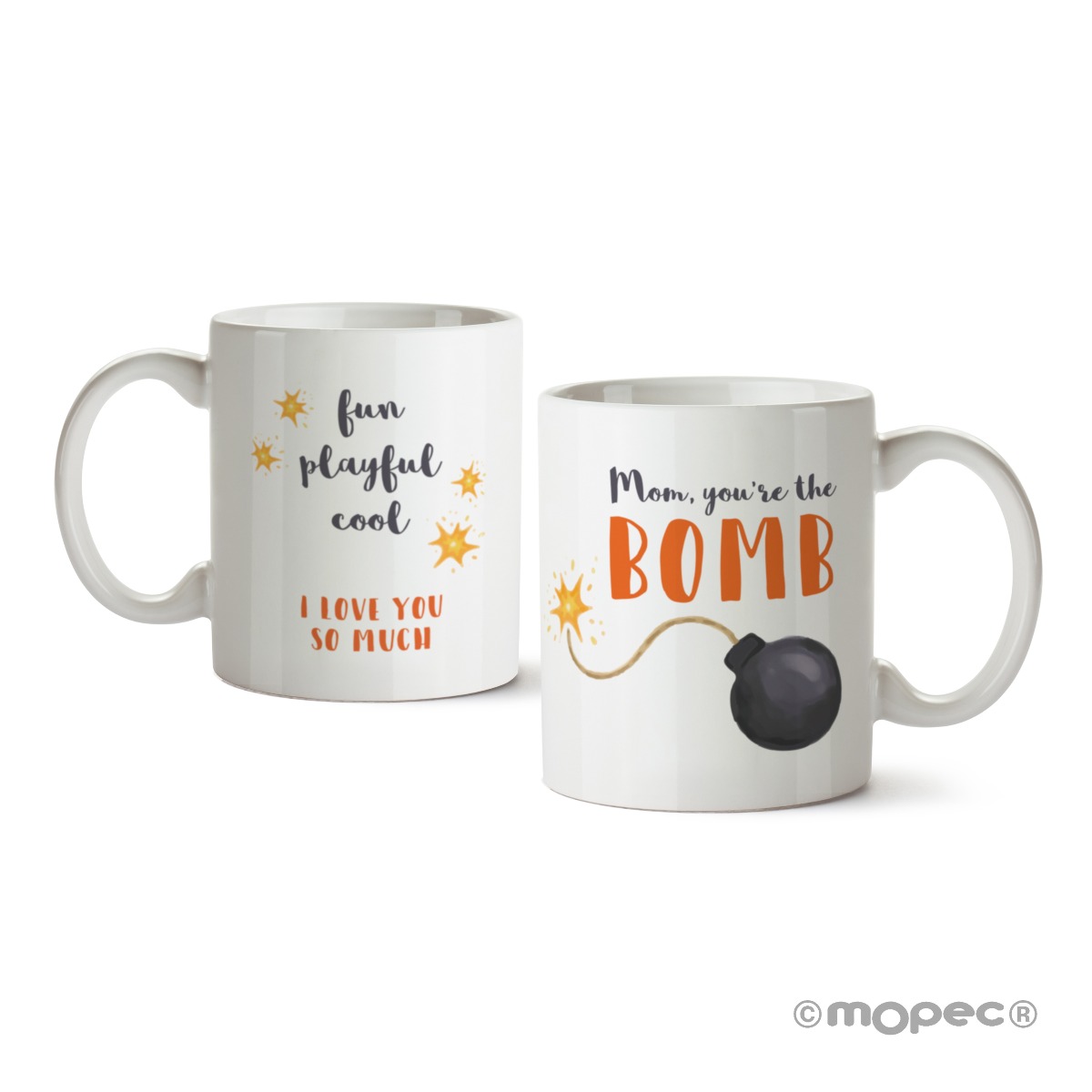 Taza cerámica Mom ... Bomb en caja regalo