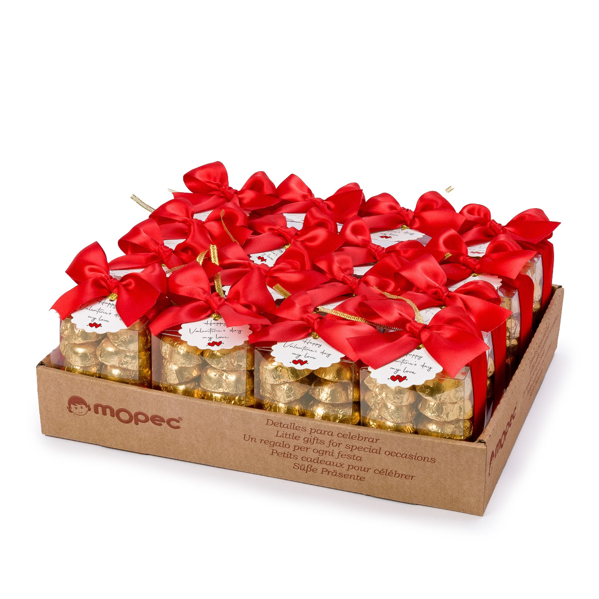 Expositor 28 cajas St. Valentine's y 12 corachocs