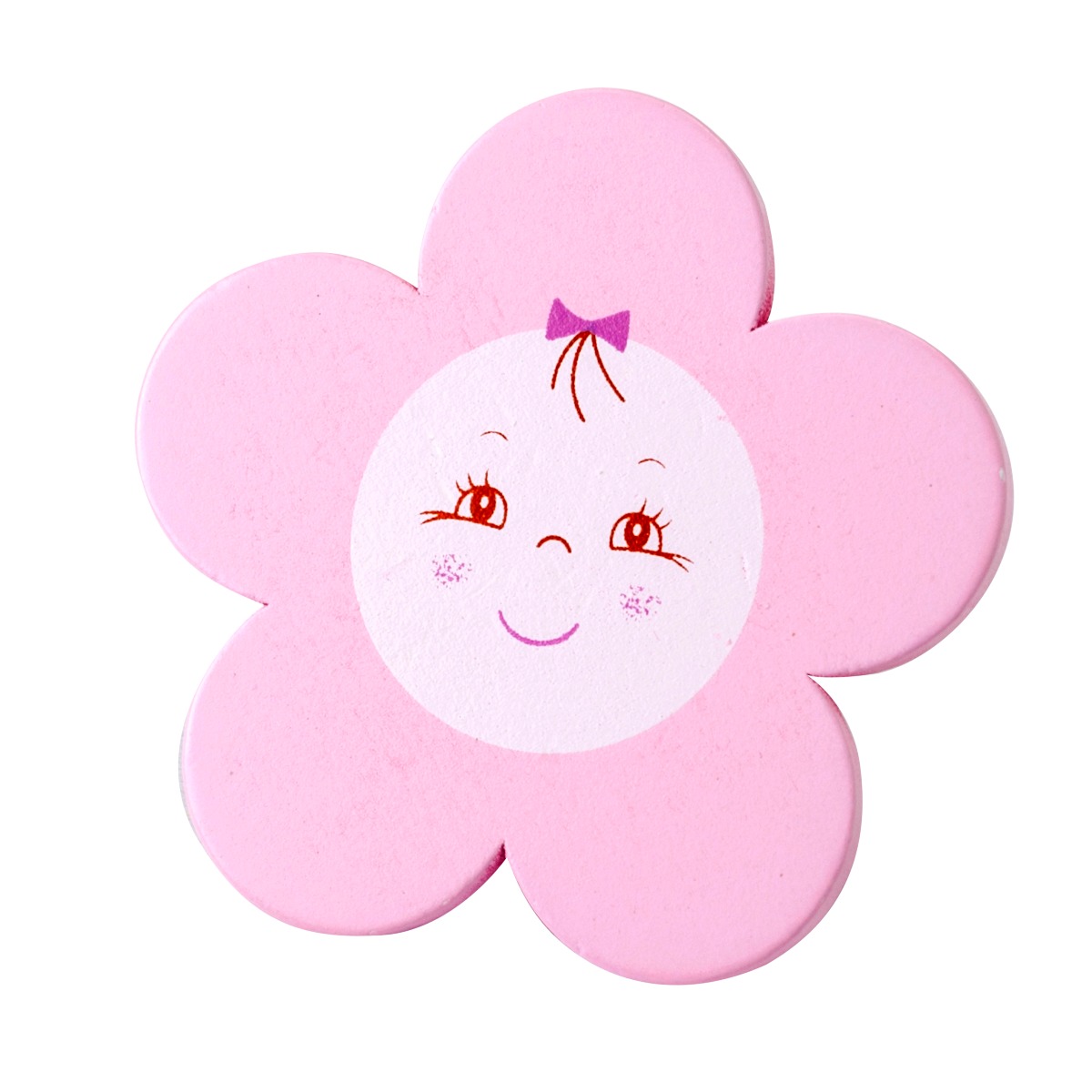 Imán madera flor Rosa WEB PROMO 8cm., min.3