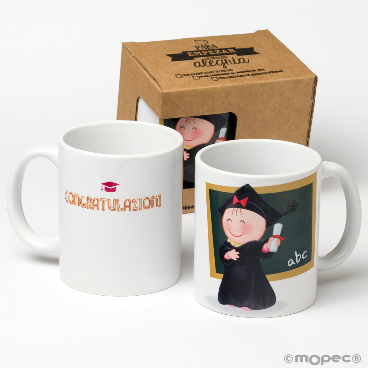 Taza cerámica Pita Congratulazioni en caja regalo