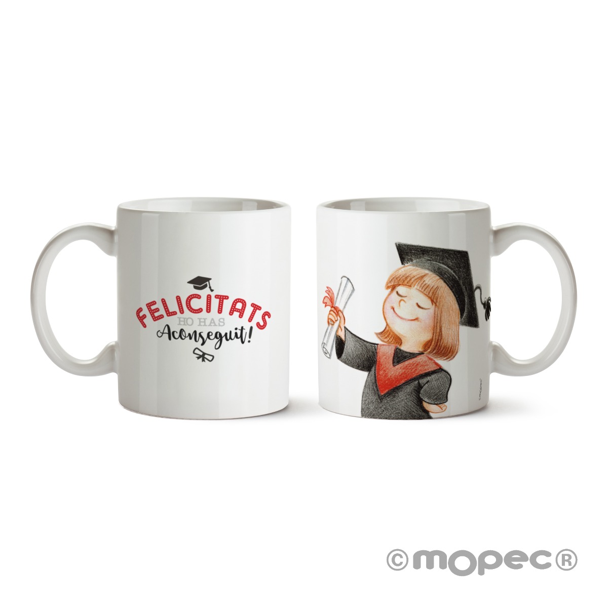 Taza cerámica graduació NOIA en caja regalo