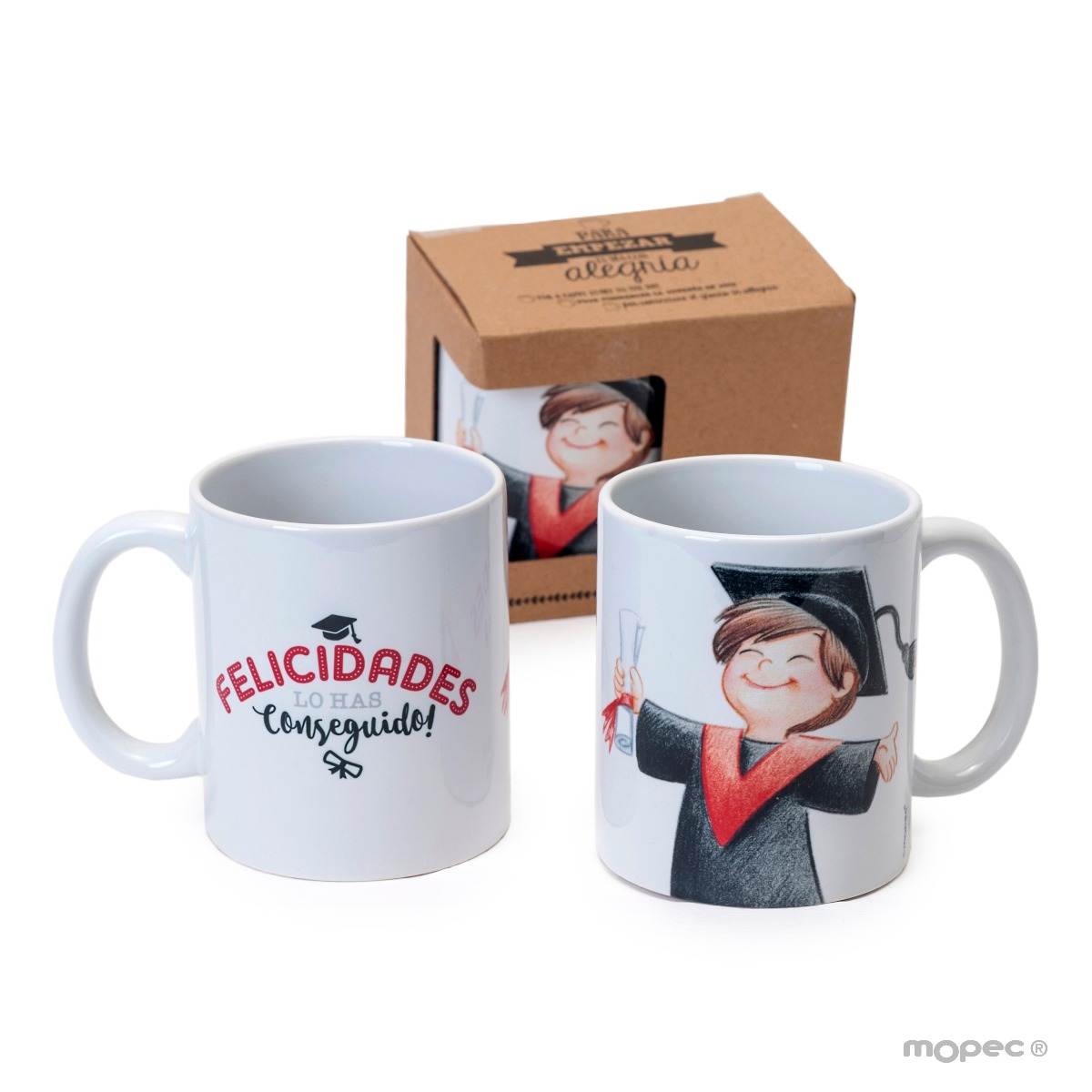 Taza cerámica graduación CHICO en caja regalo