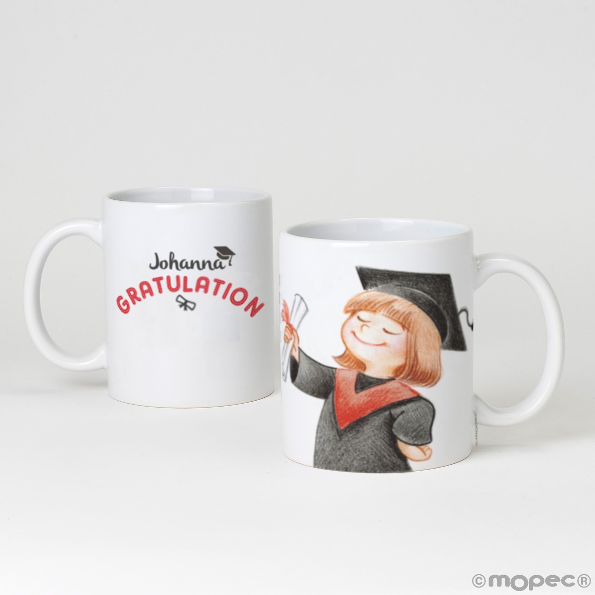 Taza cerámica graduación Gratulation en caja regalo