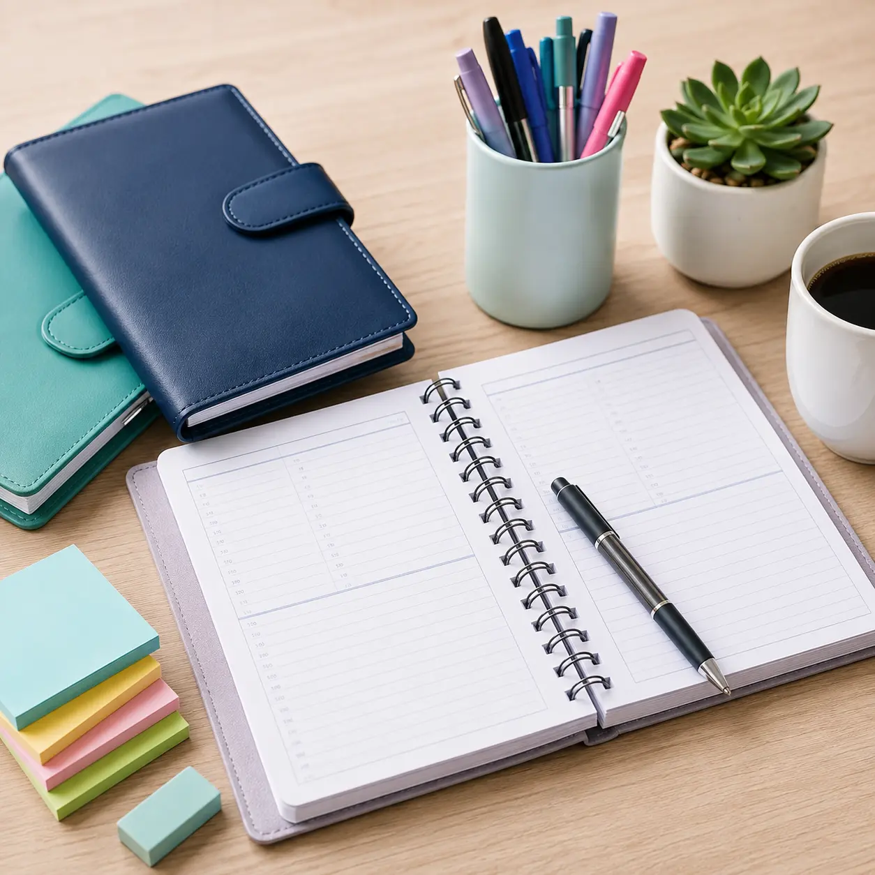 Cuadernos para reuniones, oficina y planificación