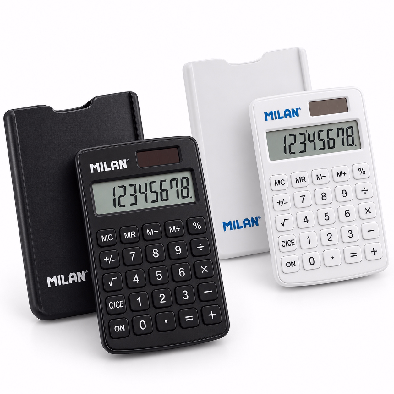 Calculadora de bolsillo con funda