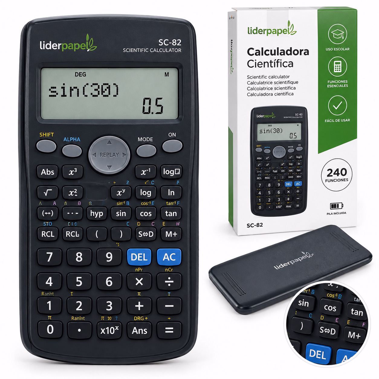 Calculadora científica escolar básica