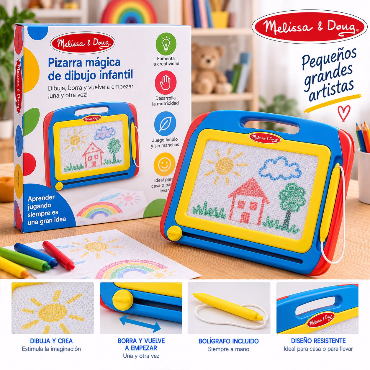Pizarra mágica de dibujo infantil