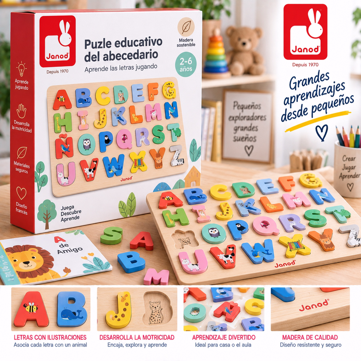 Puzle educativo del abecedario