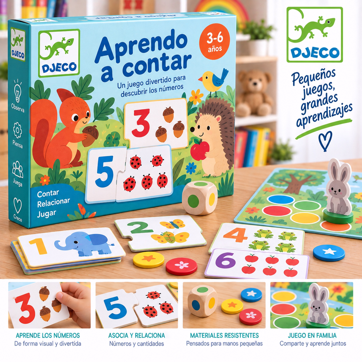 Juego de mesa para aprender a contar