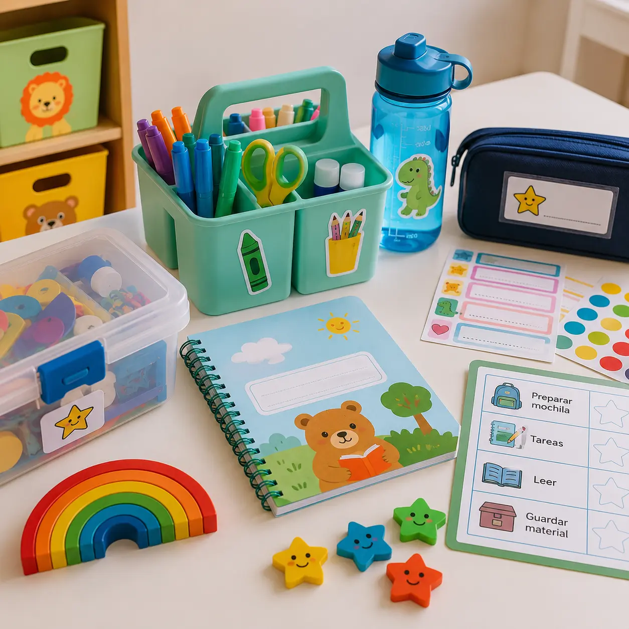 Accesorios escolares para educación infantil