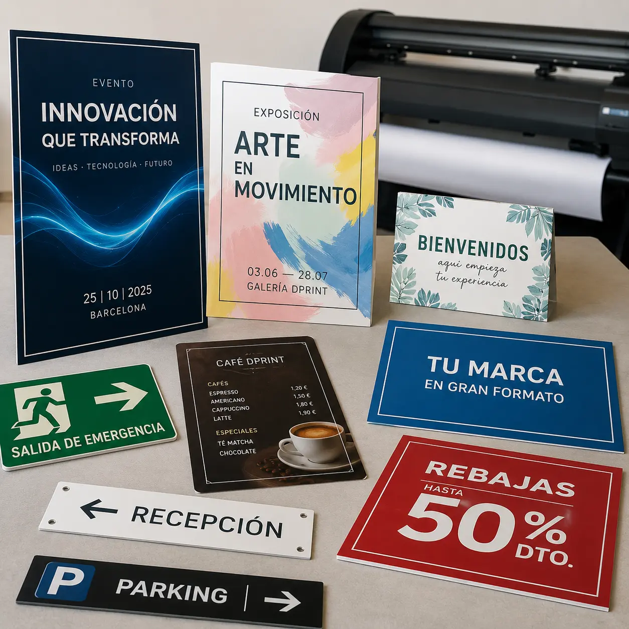 Cartelería en formatos personalizados según espacio y mensaje