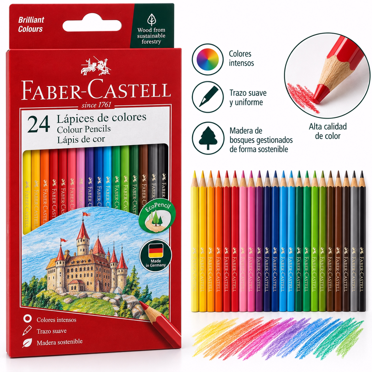 Set 24 lápices de colores