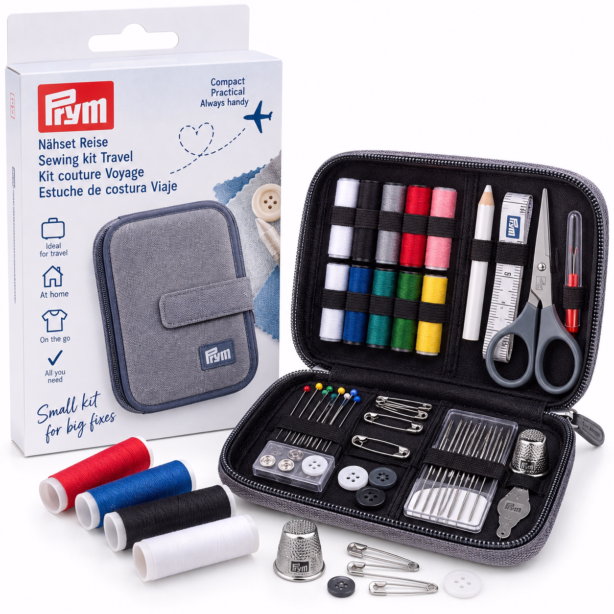 Kit costura básico de viaje