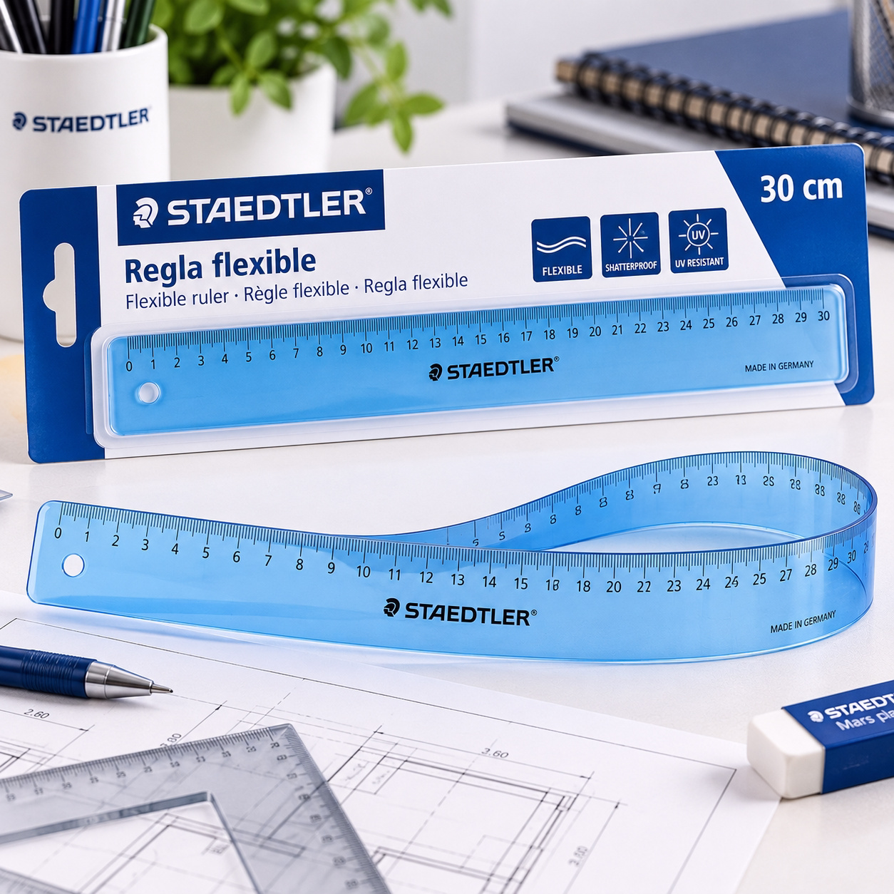 Regla graduada flexible 30cm