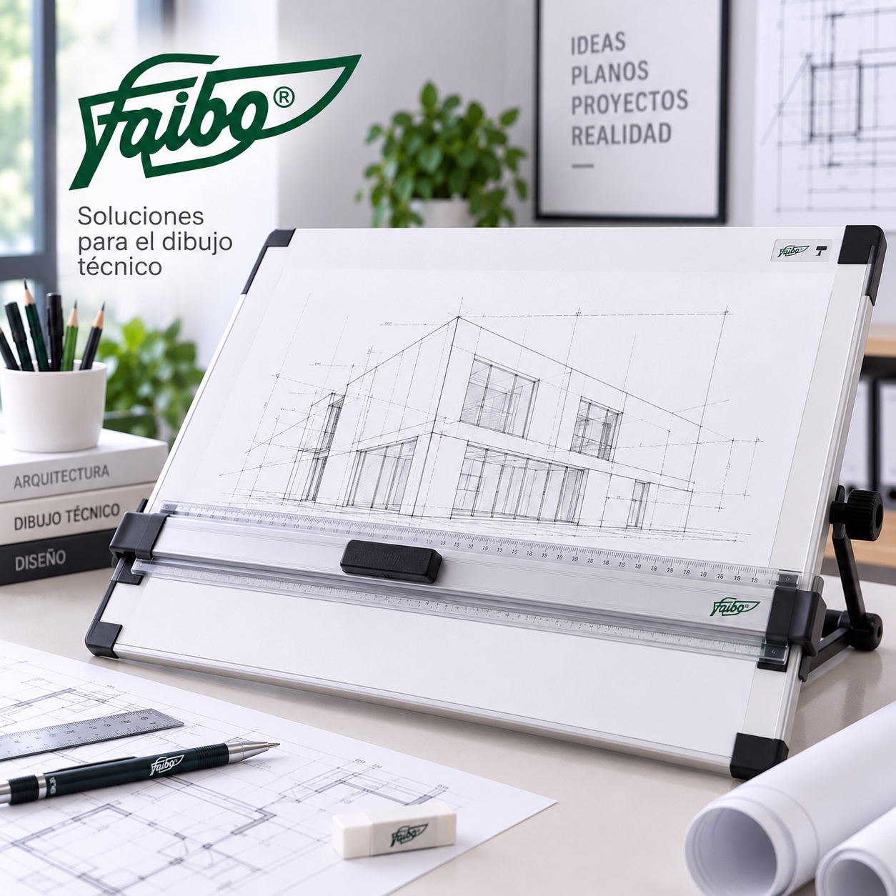 Tablero de dibujo con paralex