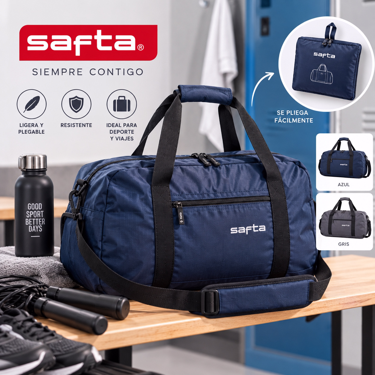 Bolsa de deporte plegable
