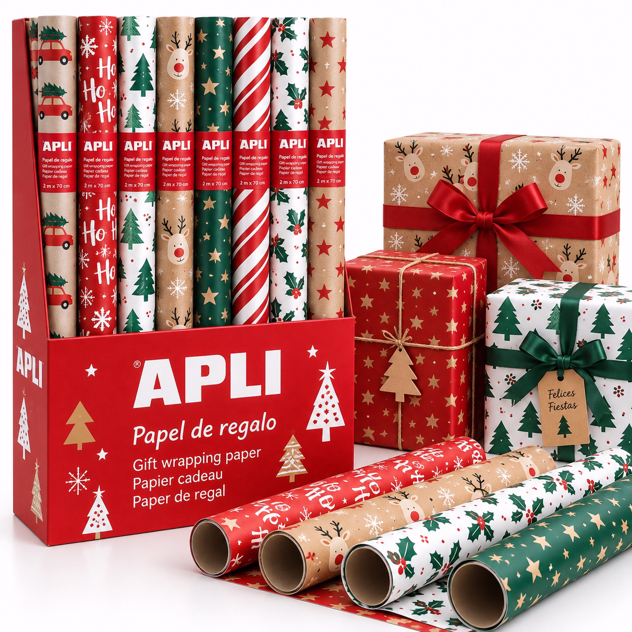 Papel de regalo navideño surtido