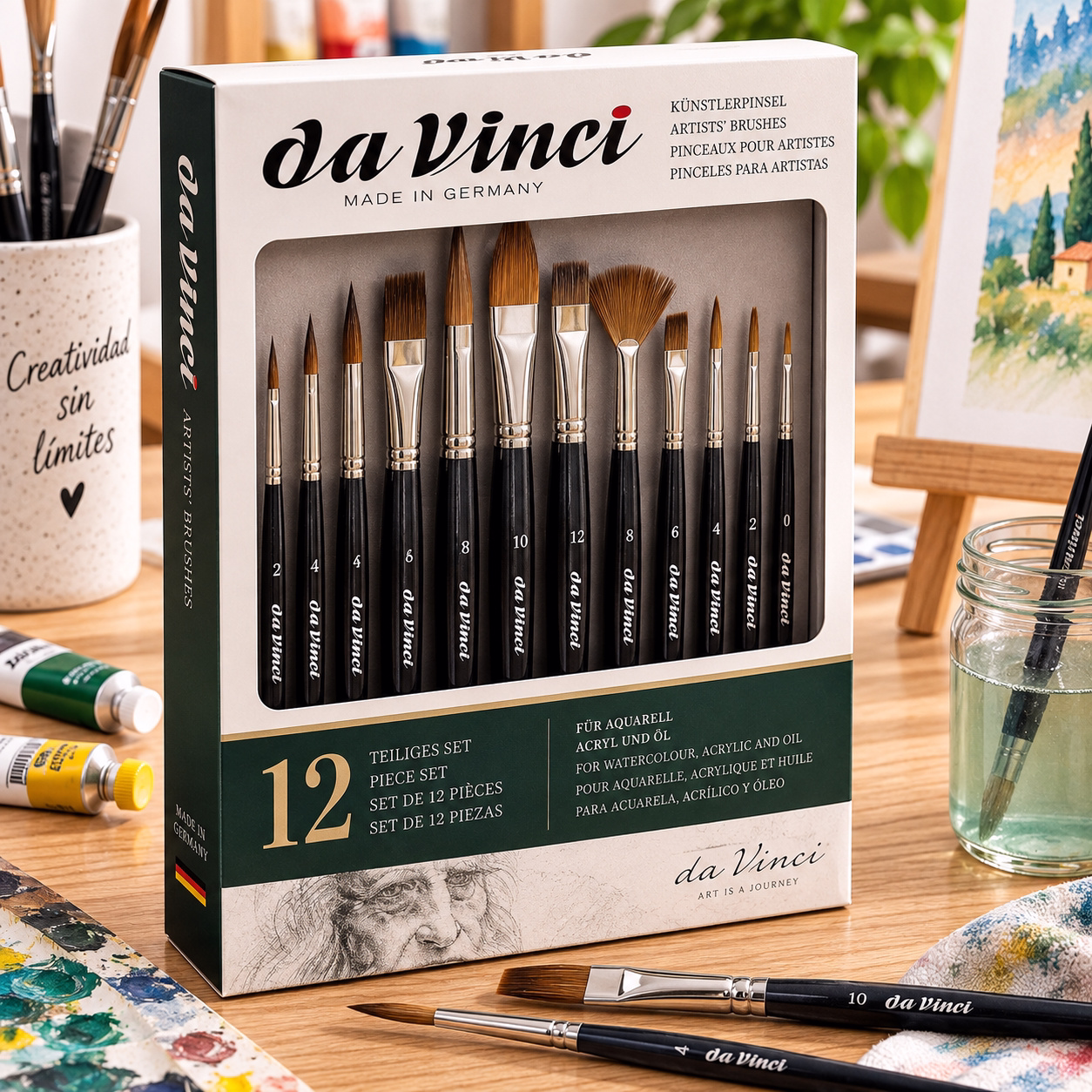 Set de pinceles profesionales 12 piezas