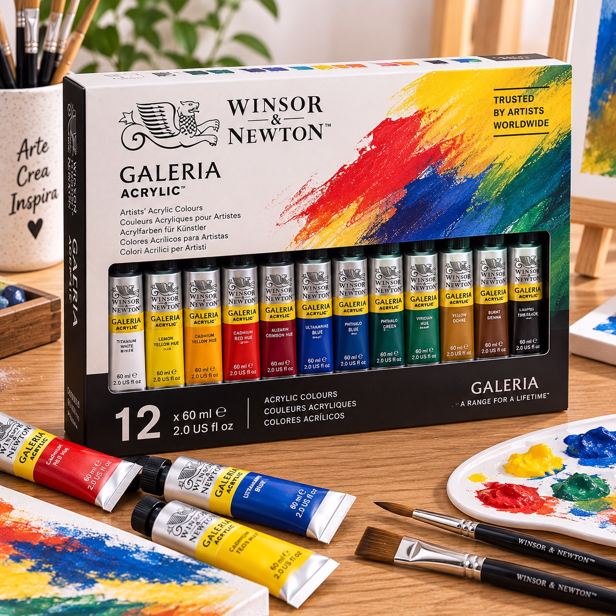 Set pintura acrílica profesional 12x60ml
